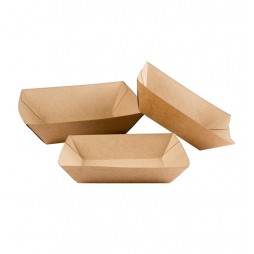 Barqueta Cartón Kraft 350cc Comida Rápida Mediana (Pack 1000 unid.)