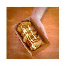 Barqueta Cartón Kraft 350cc Comida Rápida Mediana (Pack 1000 unid.)