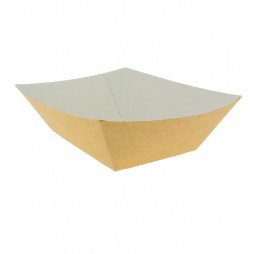 Barqueta Cartón Kraft 525cc Comida Rápida Grande (Pack 500 unid.)