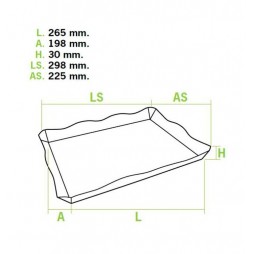 Bandeja Catering Kraft 26,5x19,8x3 cm (175 Unid.)