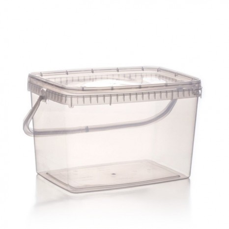 Balde Rectangular 485R 7,5 Litros (Paquete 40 Unid.)