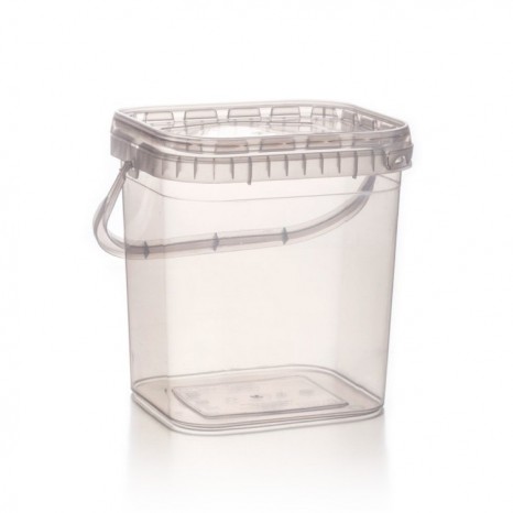 Balde Rectangular 437R 3,7 Litros (Paquete 72 Unid.)