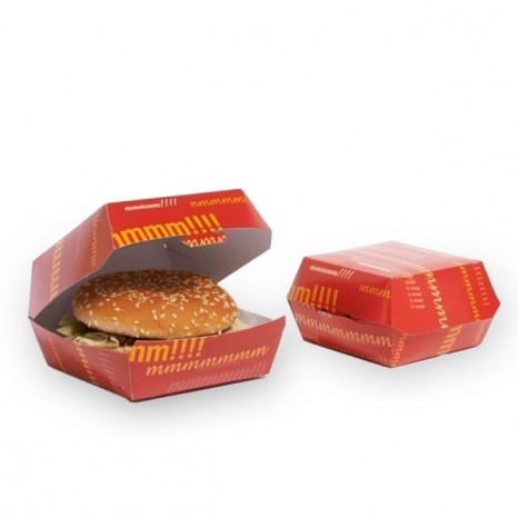 Caja Hamburguesa Carton Grande (Pack 400 unid.)