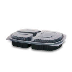 Bandeja Menu Lunch Box 3 Compartimentos 1000ml. 200 Unid.