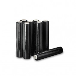 Film Estirable Manual Negro Rollo 23 Micras Canuto Fino (Caja 6 Unid.)