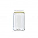 Tarro Galón PET Rosca Con Asa 2,2 Kgs. (Paq. 27 unid.)