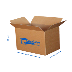 Caja cartón de doble canal 60x40x51 cm Pack 5 Unds