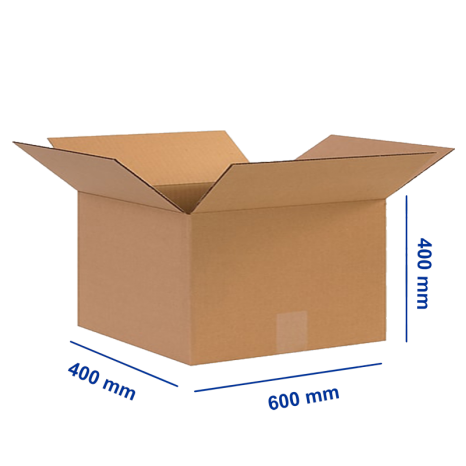 CAJA CARTÓN DOBLE CANAL 60X40X40 (PACK 10 UNDS)