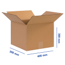 CAJA CARTÓN CANAL SIMPLE 40X30X30 (PACK 15 UNDS)