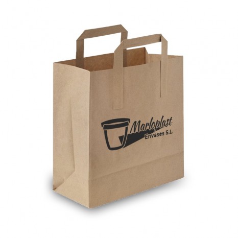 Bolsa KRAFT Asa Plana IMPR. 178+90x211mm KS1A-70gsm 250 unid.