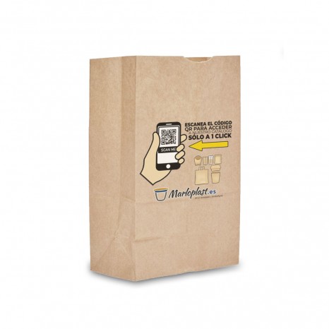 Bolsa KRAFT Americana SOS IMPR. Sin Asas 179+110x340mm KS122-70gsm 250 unid.