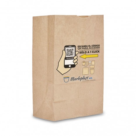 Bolsa KRAFT Americana SOS IMPR. Sin Asas 248+140x420mm KS88-90gsm 250 unid.