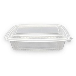 Tarrina Bisagra Rectangular PP 750ml (Caja 400 unid.)