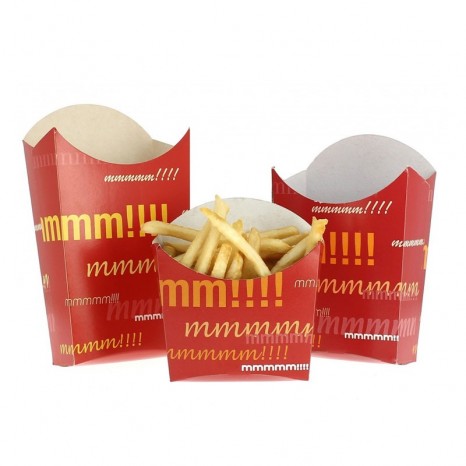 Caja Cartón Grande para Patatas Fritas (Pack 1000 unid.)