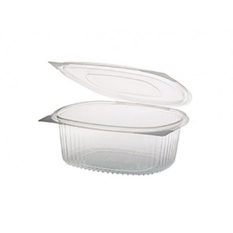 Tarrina Bisagra Rectangular PET 2000 ml. (Caja 300 unid.)