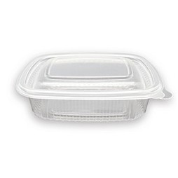 Tarrina Bisagra Rectangular PP 250ml (Caja 750 unid.)